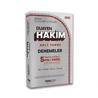 Yakın Eğitim Yayınları Adli Hakimlik Duayen Hakim Adli Yargı 5 Deneme Çözümlü Levent Ersin