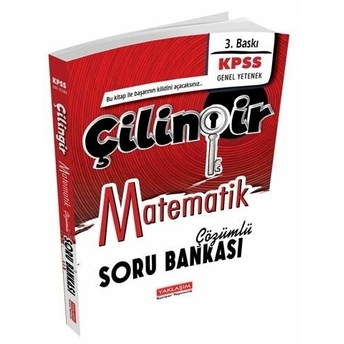 Yaklaşım Kariyer Yayınları Kpss Matematik Çilingir Çözümlü Soru Bankası Komisyon