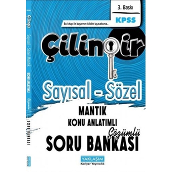 Yaklaşım Kariyer Yayınları Kpss Sayısal Sözel Mantık Çilingir Konu Anlatımlı Soru Bankası Komisyon