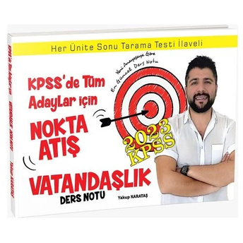 Yakup Karataş 2023 Kpss Vatandaşlık Nokta Atış Ders Notu Yakup Karataş