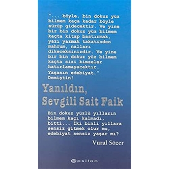 Yanıldın, Sevgili Sait Faik Derleme