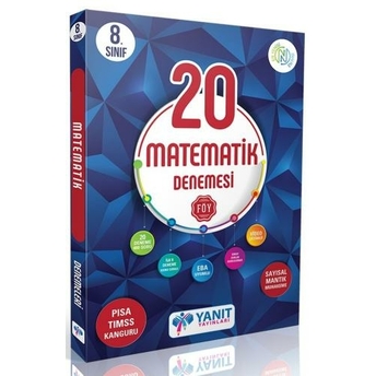 Yanıt Yayınları 8. Sınıf Matematik Video Çözümlü 20 Denemesi Komisyon