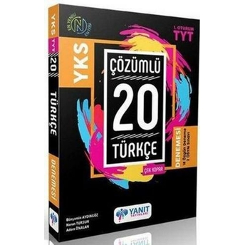 Yanıt Yayınları Tyt Türkçe Çözümlü Çek Kopar 20 Denemesi Komisyon