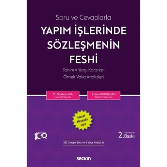 Yapım Işlerinde Sözleşmenin Feshi Ersan Durulgan