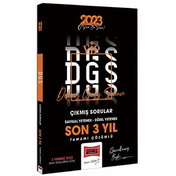 Yargı 2023 Dgs Son 5 Yıl Tamamı Çözümlü Çıkmış Sınav Soruları