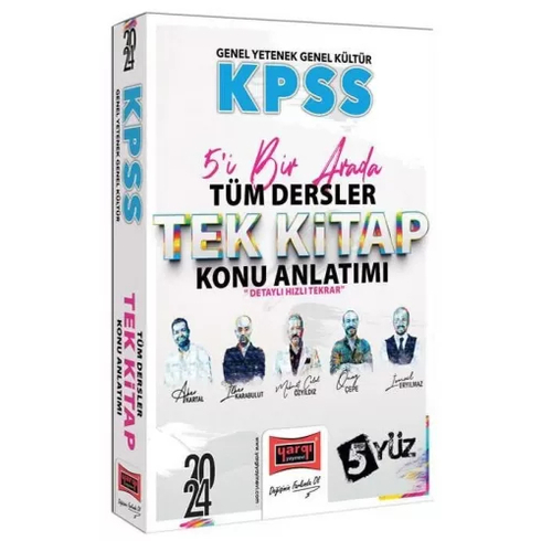 Yargı 2024 Kpss Genel Kültür Genel Yetenek 5'I Bir Arada Tüm Dersler Tek Kitap Konu Anlatımı