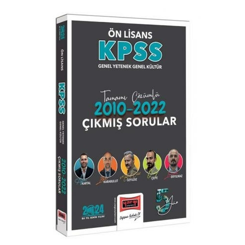 Yargı 2024 Kpss Gy-Gk Ön Lisans Tamamı Çözümlü 2010-2022 Çıkmış Sorular