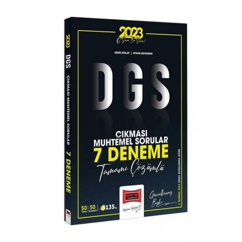 Yargı Yayıınevi 2023 Dgs Çıkması Muhtemel Sorular Tamamı Çözümlü 7 Deneme - Deniz Atalay - Ayhan Adıyaman