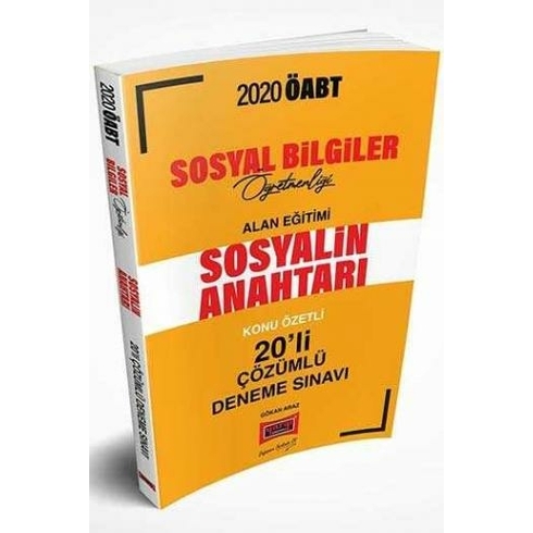 Yargı Yayınevi 2020 Öabt Sosyal Bilgiler Öğretmenliği Alan Eğitimi Konu Özetli 20'Li Çözümlü Deneme Sınavı