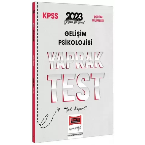 Yargı Yayınevi 2023 Kpss Eğitim Bilimleri Gelişim Psikolojisi Yaprak Test