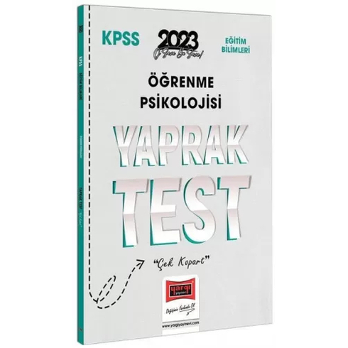 Yargı Yayınevi 2023 Kpss Eğitim Bilimleri Öğrenme Psikolojisi Yaprak Test