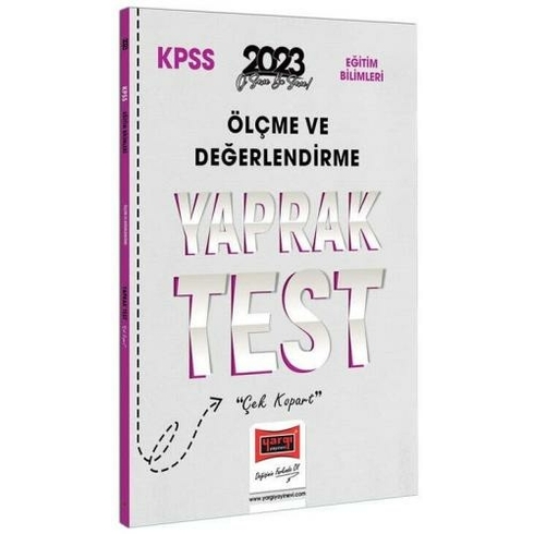 Yargı Yayınevi 2023 Kpss Eğitim Bilimleri Ölçme Ve Değerlendirme Yaprak Test