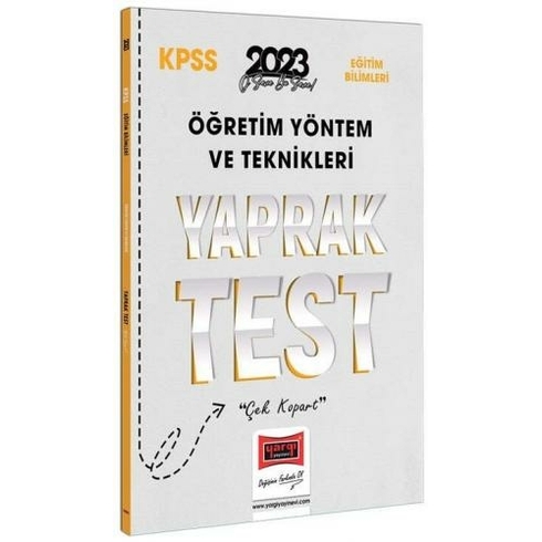 Yargı Yayınevi 2023 Kpss Eğtiim Bilimleri Öğretim Yöntem Ve Teknikleri Öyt Yaprak Test