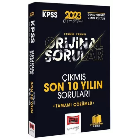 Yargı Yayınevi 2023 Kpss Genel Kültür Genel Yetenek Orjinal Tamamı Çözümlü Son 10 Yıl Çıkmış Sınav Soruları