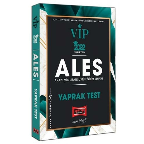 Yargı Yayınevi Ales 2022 Vip Yaprak Test