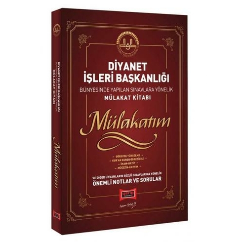 Yargı Yayınevi Diyanet Işleri Başkanlığı Bünyesinde Yapılan Sınavlara Yönelik Mülakat Kitabı