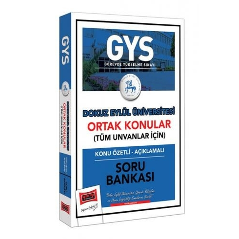 Yargı Yayınevi Gys Dokuz Eylül Üniversitesi Ortak Konular Konu Özetli - Açıklamalı Soru Bankası