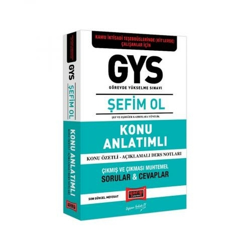 Yargı Yayınevi Gys Kamu Idari Teşebbüslerinde (Kit'lerde) Çalışanlar Için Şefim Ol Konu Anlatımlı - Komisyon