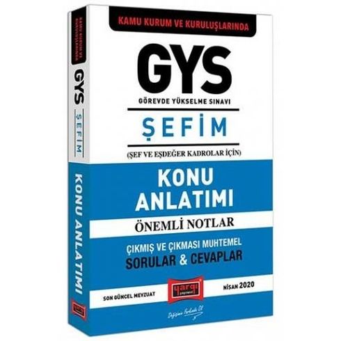 Yargı Yayınevi Gys Kamu Kurum Ve Kuruluşlarında Şefim Konu Anlatımı