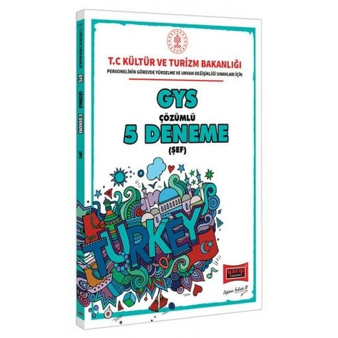 Yargı Yayınevi Gys T.c. Kültür Ve Turizm Bakanlığı Şef Için Çözümlü 5 Deneme