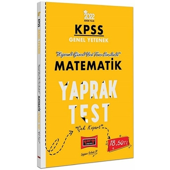 Yargı Yayınevi Kpss 2022 Lisans Genel Yetenek Matematik Yaprak Test