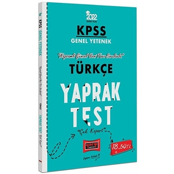 Yargı Yayınevi Kpss 2022 Lisans Genel Yetenek Türkçe Yaprak Test