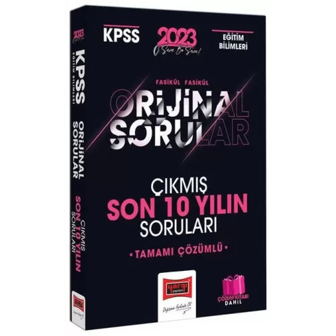 Yargı Yayınevi Kpss 2023 Eğitim Bilimleri Fasikül Fasikül Orjinal Son 10 Yılın Çıkmış Soruları Ve Çözümleri