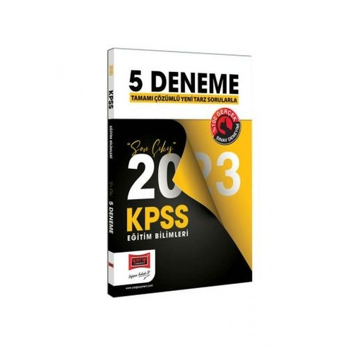 Yargı Yayınevi Kpss 2023 Eğitim Bilimleri Tamamı Çözümlü Son Çıkış 5 Deneme Sınavı