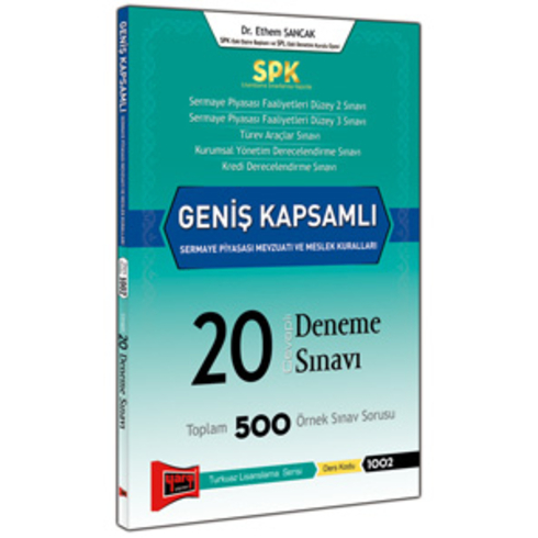 Yargı Yayınevi Spk Geniş Kapsamlı Sermaye Piyasası Mevzuatı Ve Meslek Kuralları Cevaplı 20 Deneme Sınavı