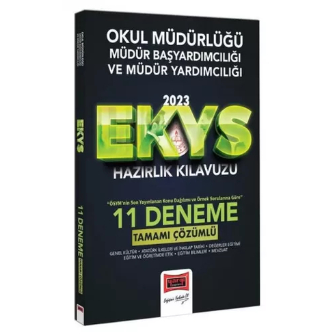 Yargı Yayınevi Yargı 2023 Ekys Okul Müdürlüğü Müdür Başyardımcılığı Ve Müdür Yardımcılığı Tamamı Çözümlü 11 Deneme