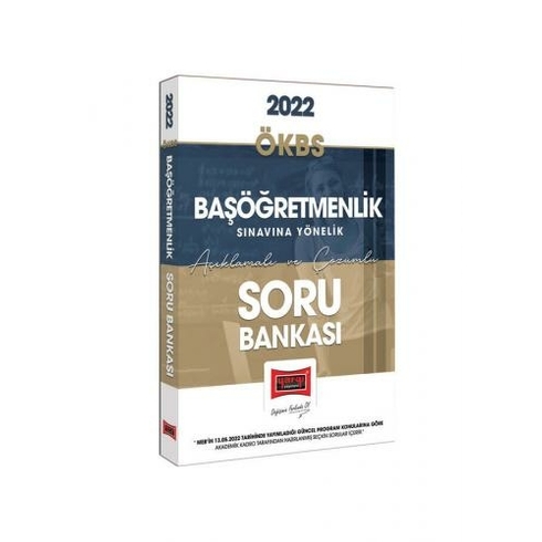 Yargı Yayınevi Yargı Yayınları 2022 Ökbs Başöğretmenlik Sınavına Yönelik Açıklamalı Ve Çözümlü Soru Bankası