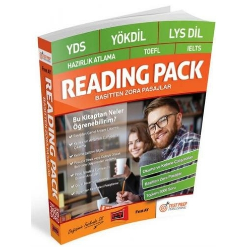 Yargı Yayınevi Yds-Yökdil-Lys Dil-Hazırlık Atlama-Toefl-Ielts Reading Pack Basitten Zora Pasajlar