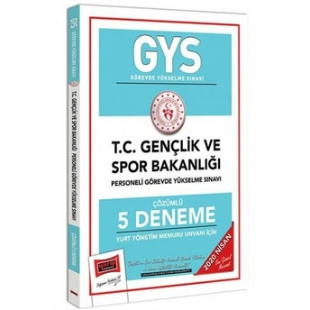 ​Yargı Yayınları 2020 Gys T.c. Gençlik Ve Spor Bakanlığı Yurt Yönetim Memuru Unvanı Için Çözümlü 5 Deneme Komisyon