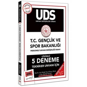 ​Yargı Yayınları 2020 Uds T.c. Gençlik Ve Spor Bakanlığı Tekniker Unvanı Için Çözümlü 5 Deneme Komisyon