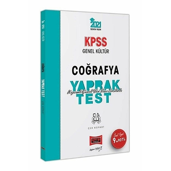 Yargı Yayınları 2021 Kpss Genel Kültür Coğrafya Çek Kopart Yaprak Test