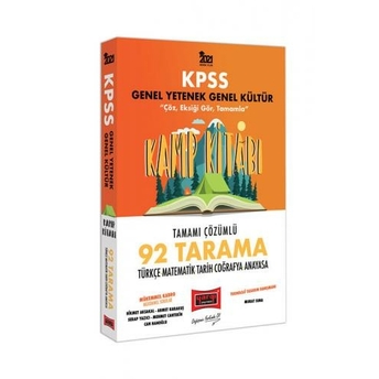 Yargı Yayınları 2021 Kpss Gy Gk Kamp Kitabı 92 Tarama Tamamı Çözümlü Soru Bankası Hikmet Aksakal