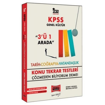 Yargı Yayınları 2022 Kpss Genel Kültür 3'Ü 1 Arada Konu Tekrar Testleri Komisyon