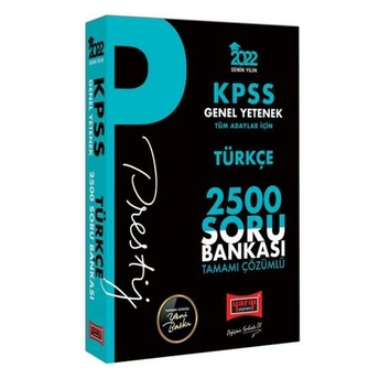 Yargı Yayınları 2022 Kpss Genel Yetenek Türkçe Prestij Seri Tamamı Çözümlü 2500 Soru Bankası Komisyon