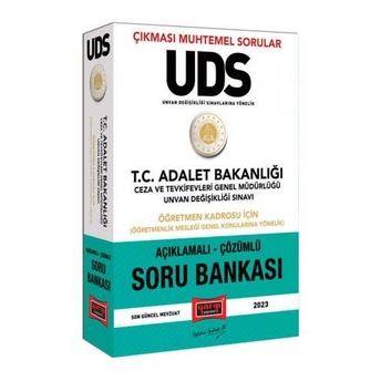 Yargı Yayınları 2023 Adalet Bakanlığı Ceza Ve Tevkifevleri Genel Müdürlüğü Unvan Değişikliği Sınavı Uds Öğretmen Kadrosu Için Öğretmenlik Mesleği Genel Konulara Yönelik Açıklamalı Çözümlü Soru Bankası Komisyon