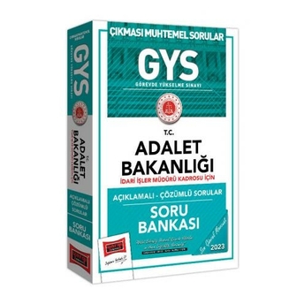 Yargı Yayınları 2023 Adalet Bakanlığı Gys Idari Işler Müdürü Kadrosu Için Açıklamalı Çözümlü Soru Bankası Komisyon