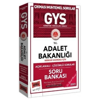 Yargı Yayınları 2023 Adalet Bakanlığı Gys Memur Kadrosu Için Açıklamalı Çözümlü Soru Bankası Komisyon