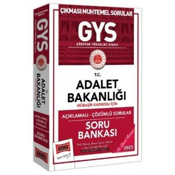 Yargı Yayınları 2023 Adalet Bakanlığı Gys Mübaşir Kadrosu Için Açıklamalı Çözümlü Soru Bankası Komisyon