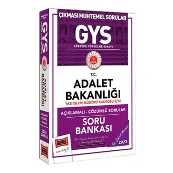 Yargı Yayınları 2023 Adalet Bakanlığı Gys Yazı Işleri Kadrosu Için Açıklamalı Soru Bankası Komisyon