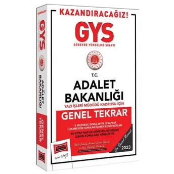 Yargı Yayınları 2023 Adalet Bakanlığı Gys Yazı Işleri Müdür Kadrosu Için Genel Tekrar Komisyon