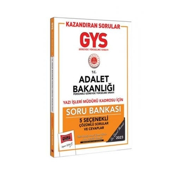 Yargı Yayınları 2023 Adalet Bakanlığı Gys Yazı Işleri Müdürlüğü Kazandıran Sorular Tamamı Çözümlü Soru Bankası Komisyon