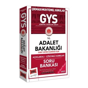 Yargı Yayınları 2023 Adalet Bakanlığı Gys Zabıt Katibi Kadrosu Için Açıklamalı Soru Bankası Komisyon