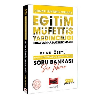 Yargı Yayınları 2023 Eğitim Müfettiş Yardımcılığı Sınavına Hazırlık Çıkması Muhtemel Sorular Mali Ve Adli Mevzuat Kısmına Yönelik Son Tekrar Konu Özetli Açıklamalı Soru Bankası Komisyon