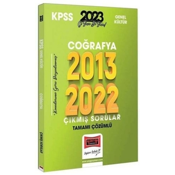 Yargı Yayınları 2023 Kpss Coğrafya 2013-2022 Tamamı Çözümlü Çıkmış Sorular Komisyon