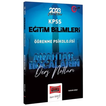 Yargı Yayınları 2023 Kpss Eğitim Bilimleri Anahtar Hocaların Öğrenme Psikolojisi Ders Notları Hakan Araz