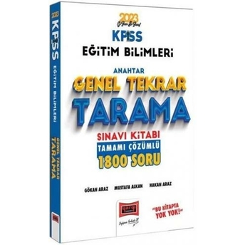 Yargı Yayınları 2023 Kpss Eğitim Bilimleri Anahtar Serisi Tamamı Çözümlü 1800 Soru Genel Tekrar Tarama Sınavı Kitabı Mustafa Alkan